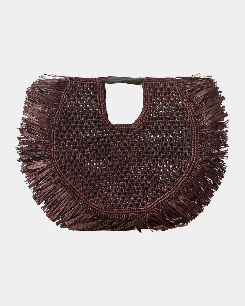 Haden Fringed Raffia Tote Bag