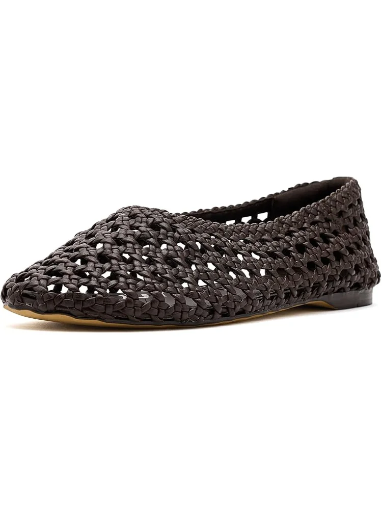 Shira Ballet Flat in Dark Brown