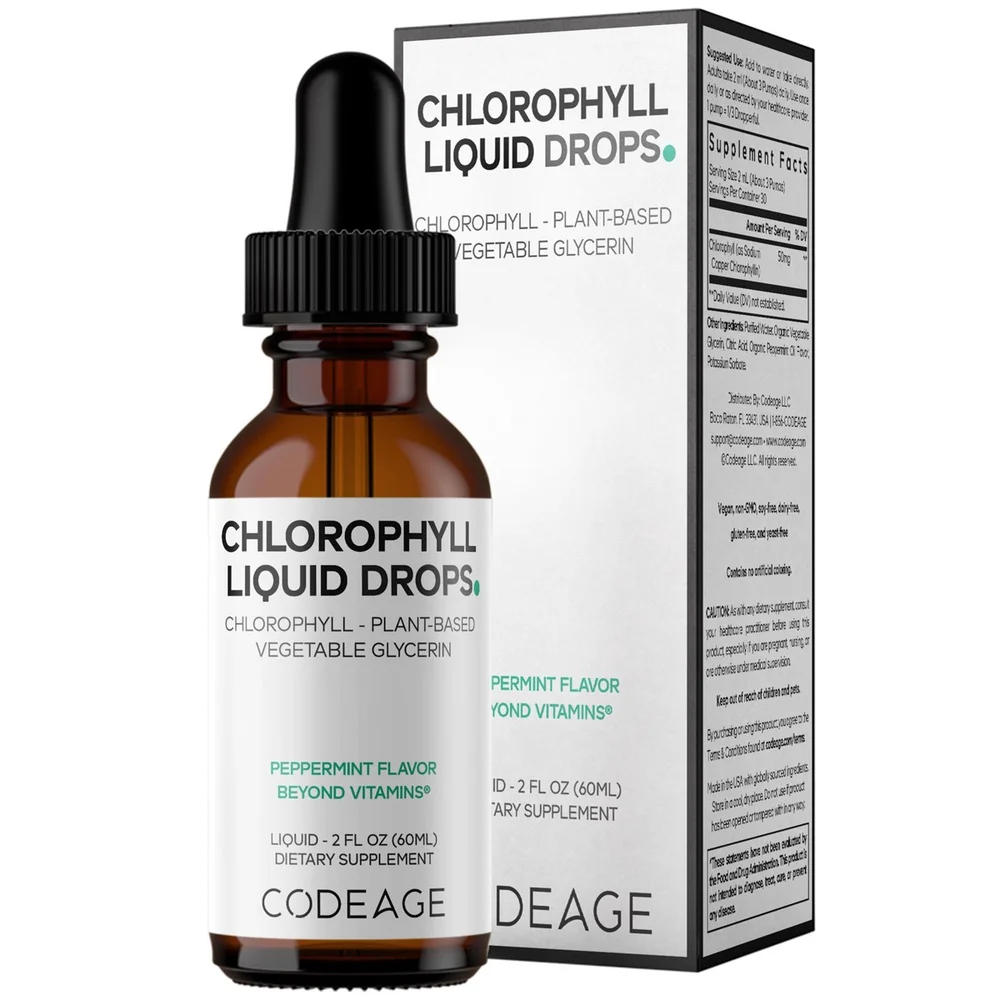 Codeage Chlorophyll Liquid Drops, Vegan Peppermint Oil