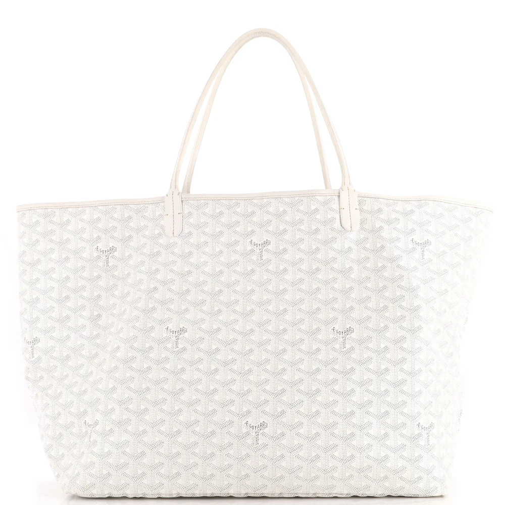 Saint Louis Tote Coated Canvas GM in White