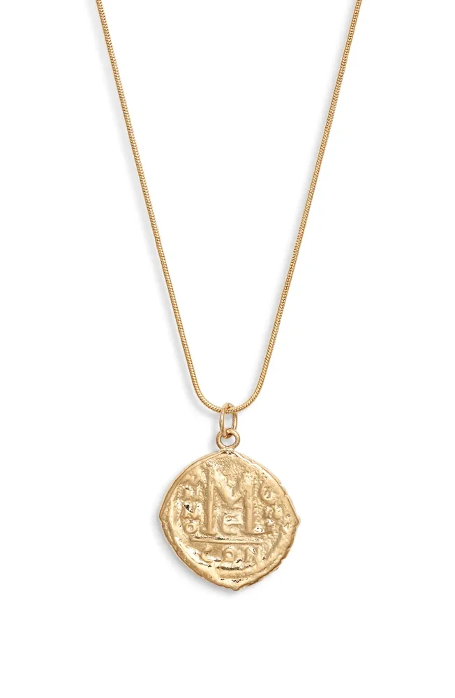 Cortez Coin Pendant Necklace