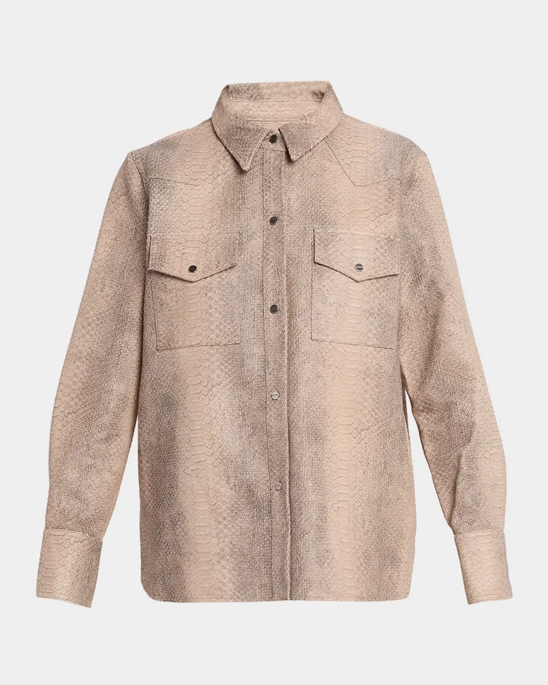 Ranchers Daughter Embossed Python Leather Shirt