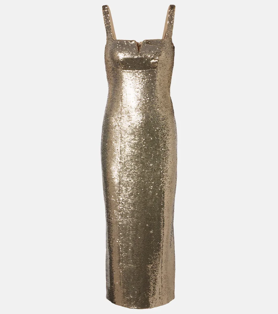 Sequined Midi Dress