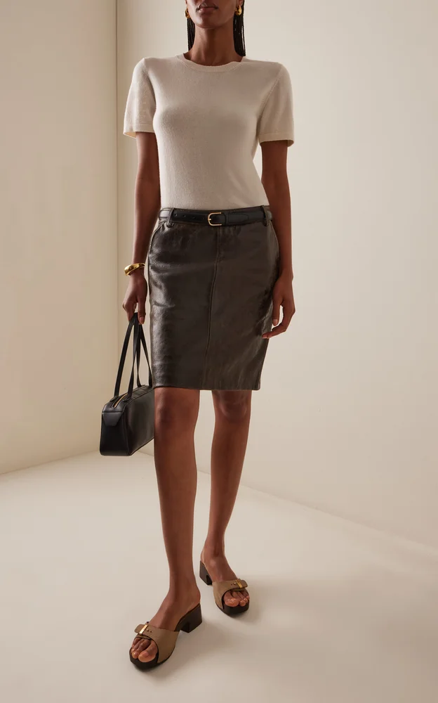 Margo Leather Mini Skirt