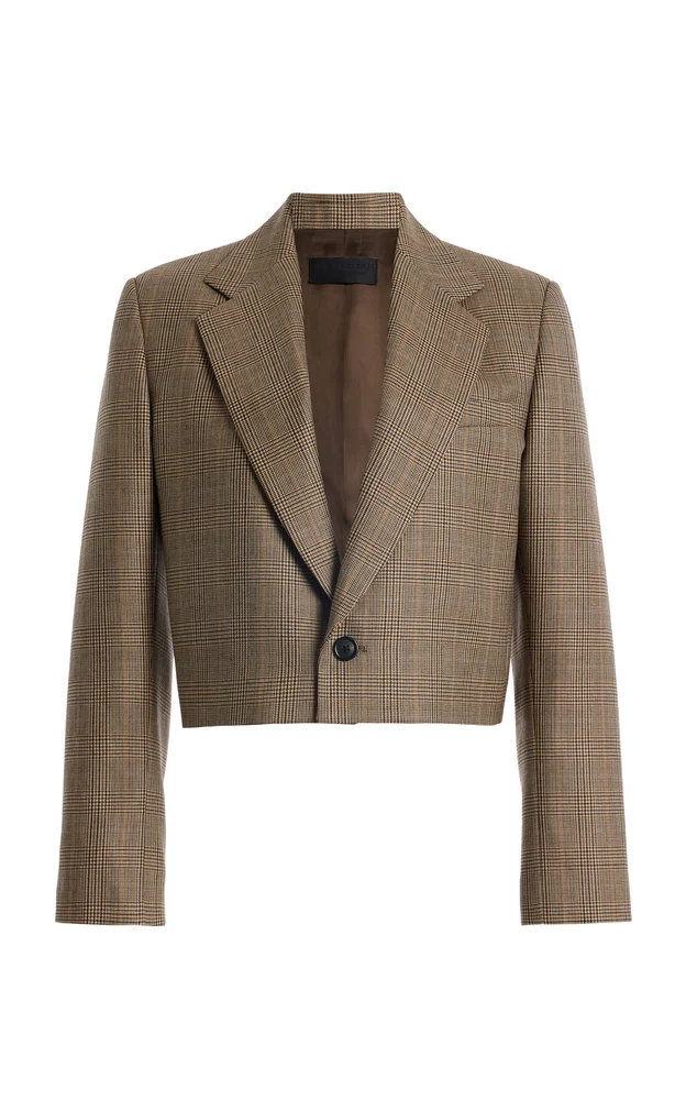 Swan Checked Wool Jacket
