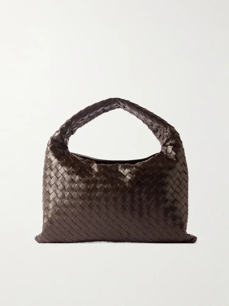 Hop Small Intrecciato Leather Tote