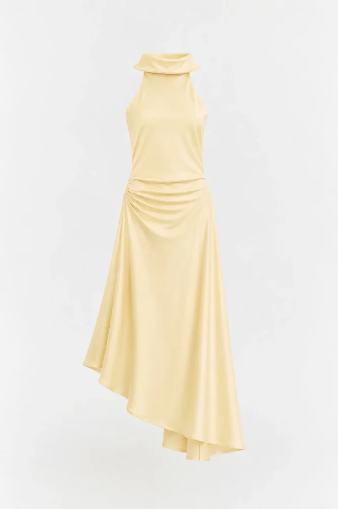 Monica Satin Midi Dress