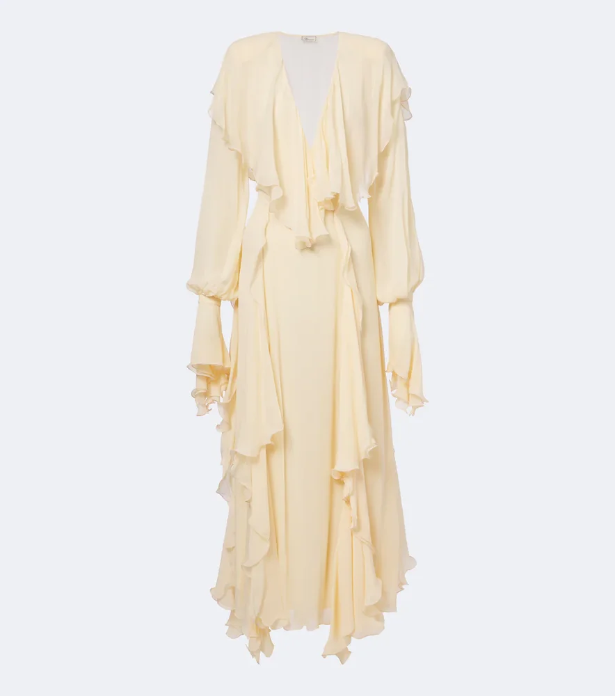 Ruffled maxi dress