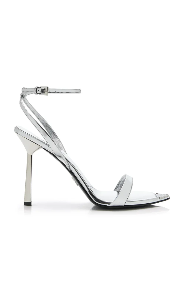Metallic Leather Sandals