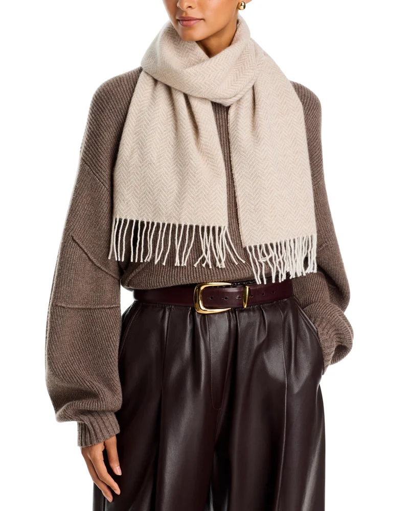 Herringbone Cashmere Scarf