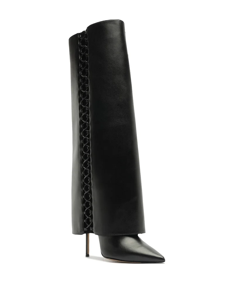 Women's Holly Leather Knee High High Heel Boots