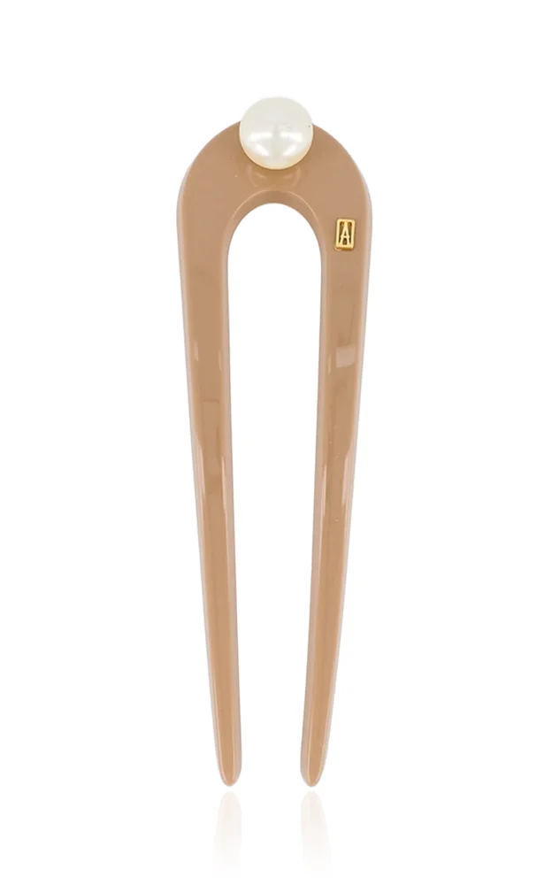 Acetate Pearl Fork Pin