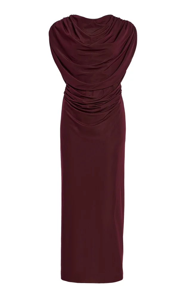 Exclusive Almara Ruched Jersey Skirt Set