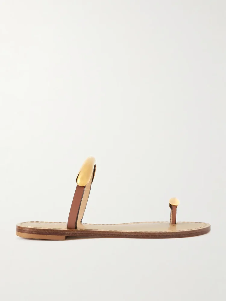 Samburu embellished leather sandals