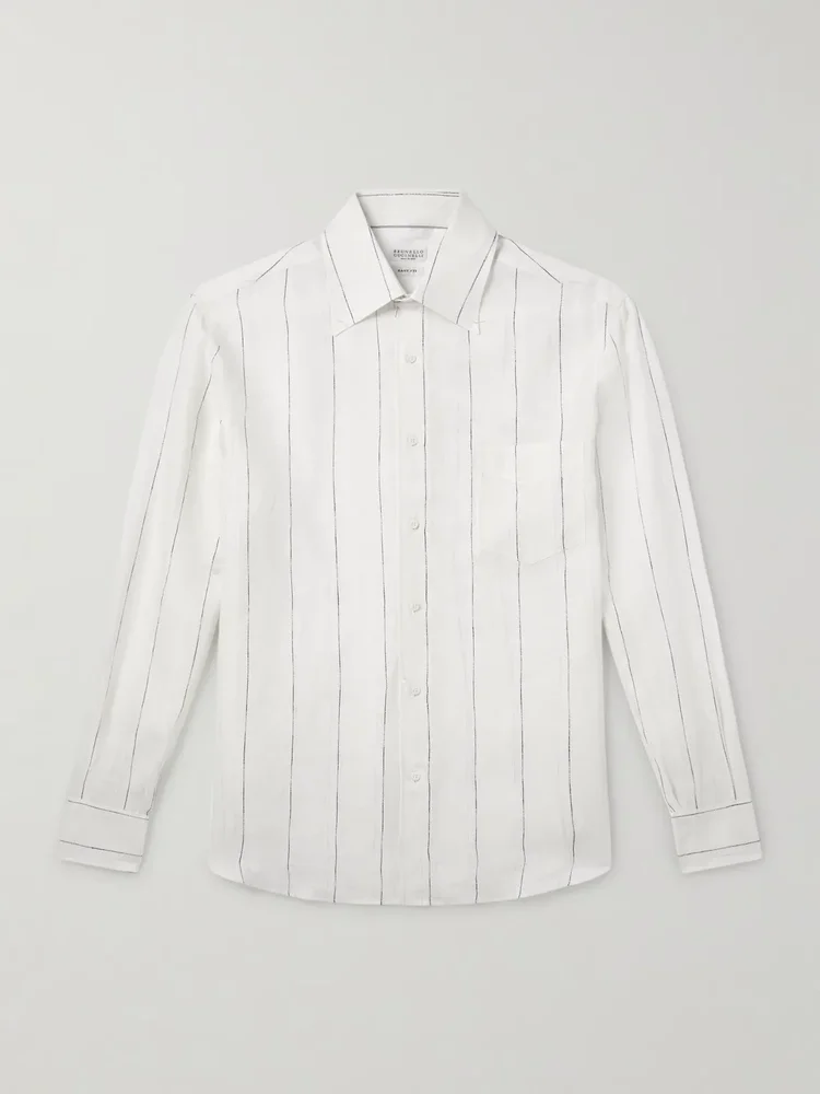 Pinstriped Linen Shirt