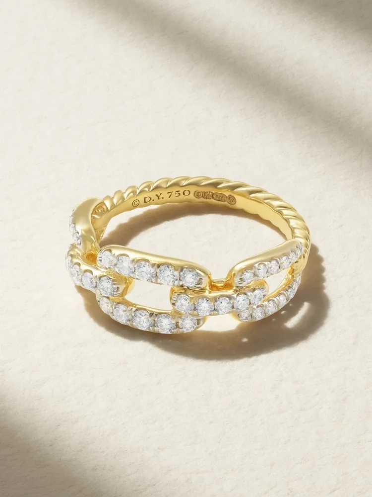 Porter Cigar Band Ring Asscher Diamond