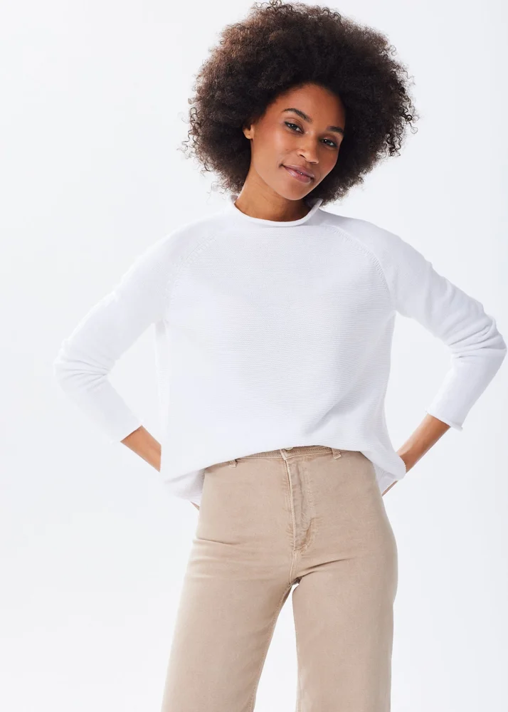 alicewalk.com The Cotton Mock Neck - Discontinued Color