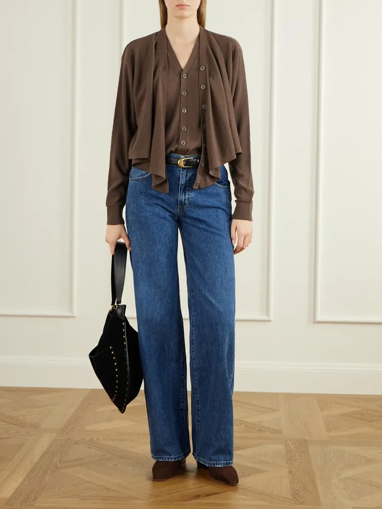 New Straight high-waist straight-leg jeans