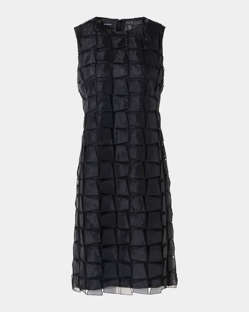 Embroidered Organza Sheath Dress
