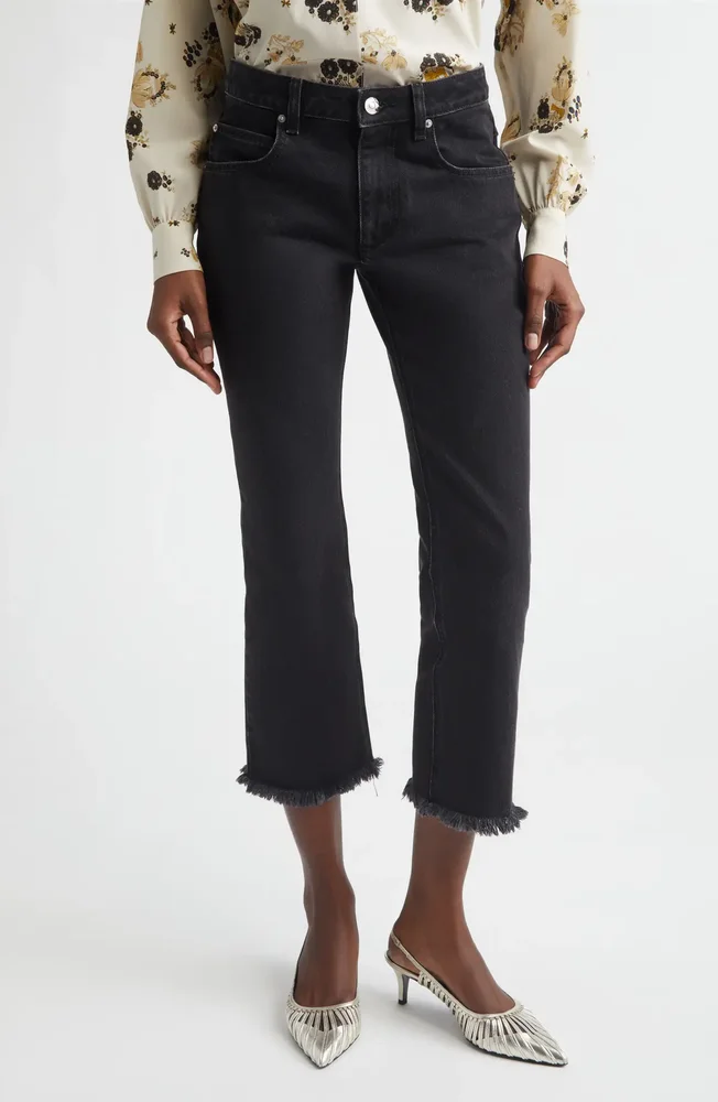 Ombela Fray Hem Crop Jeans