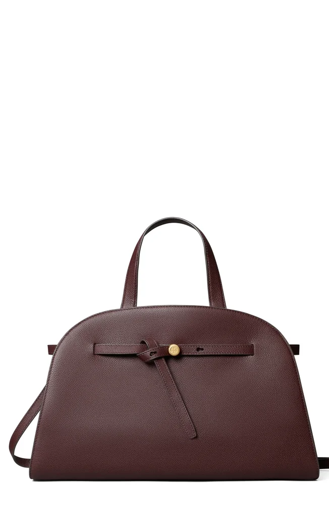 Romy Bauletto Leather Satchel