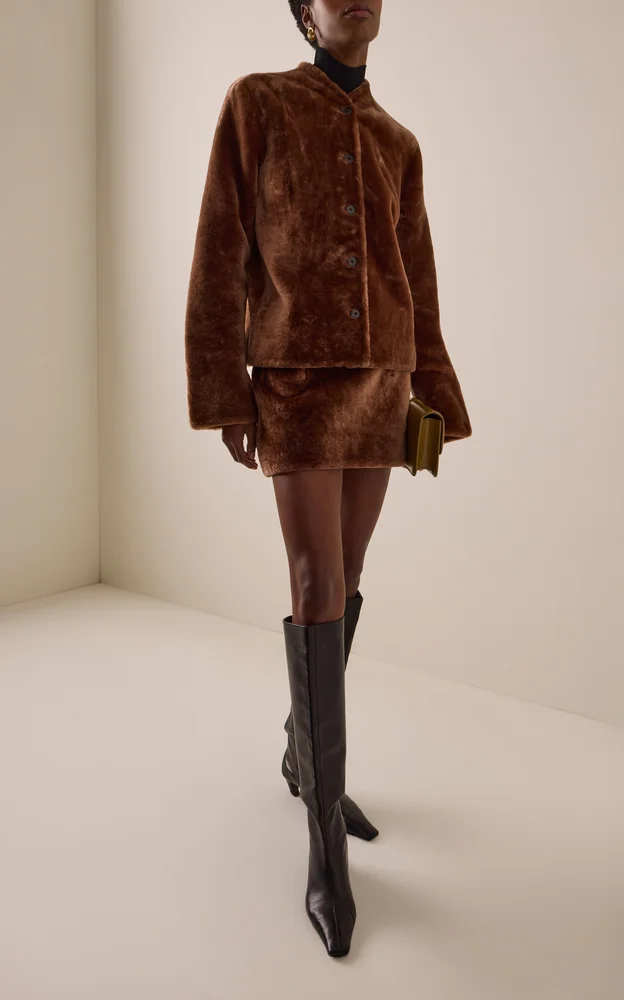 Tirza Shearling Mini Skirt