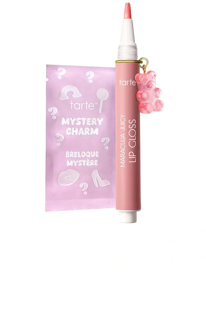 Maracuja Juicy Lip Gloss With Charms in Pink Lemonade