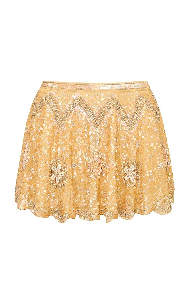 Bramble Sequined Mini Skirt