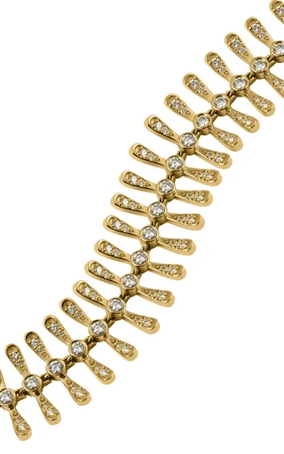 Metropolis 18K Yellow Gold Diamond Tennis Bracelet
