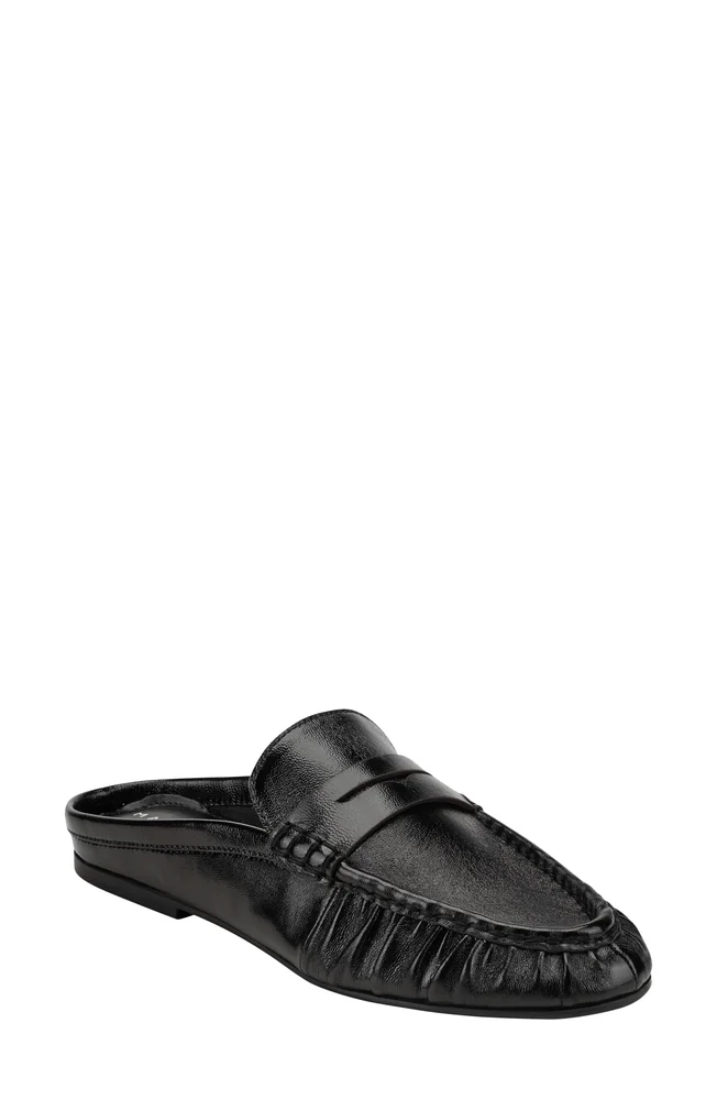 Jaynie Almond Toe Loafer Mule