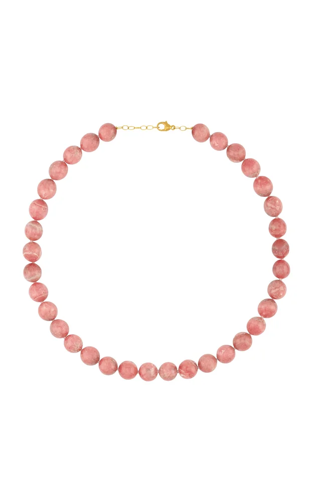 Oracle Rhodochrosite Crystal Sphere Necklace