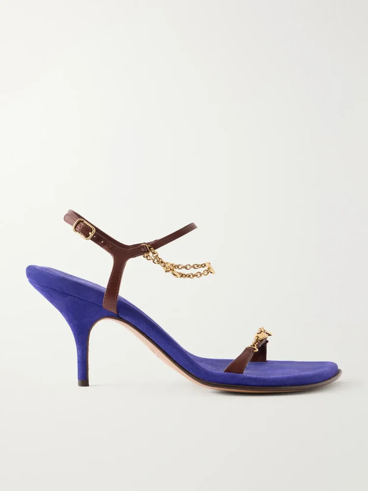 Zia chain-embellished leather sandals