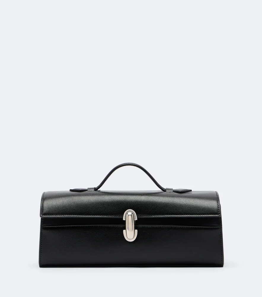 Symmetry Slim Small Leather Top Handle Bag