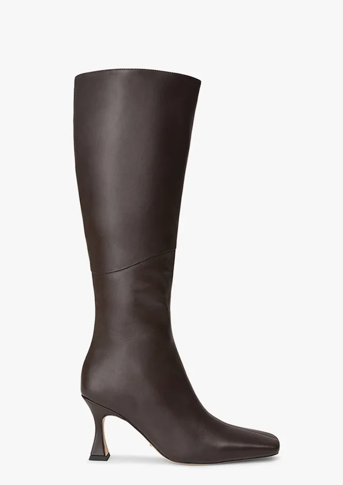 Fantasy Knee-High Boot in Chocolate Nappa