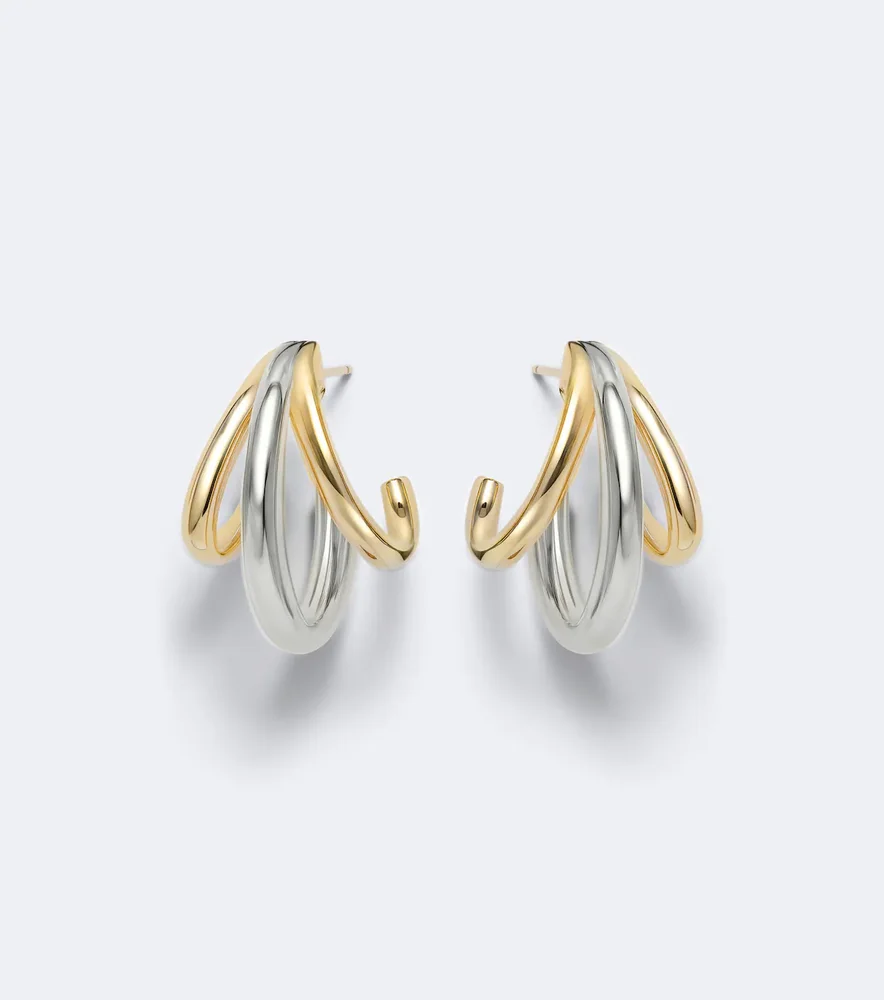 14kt gold-plated huggie earrings