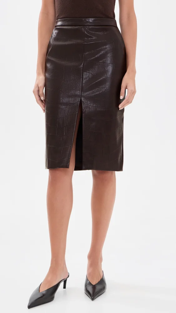 Rheba Faux Leather Skirt