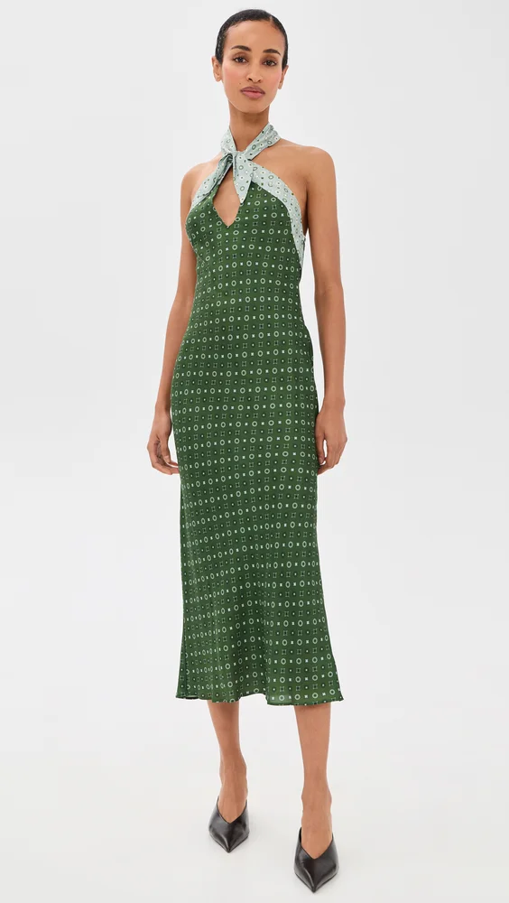 Meli Silk Twill Dress
