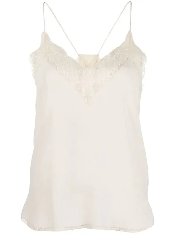 Zadig&Voltaire Christy Silk Camisole - Neutrals