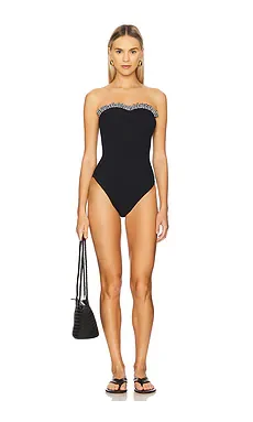 Claudia scrunchie one-piece