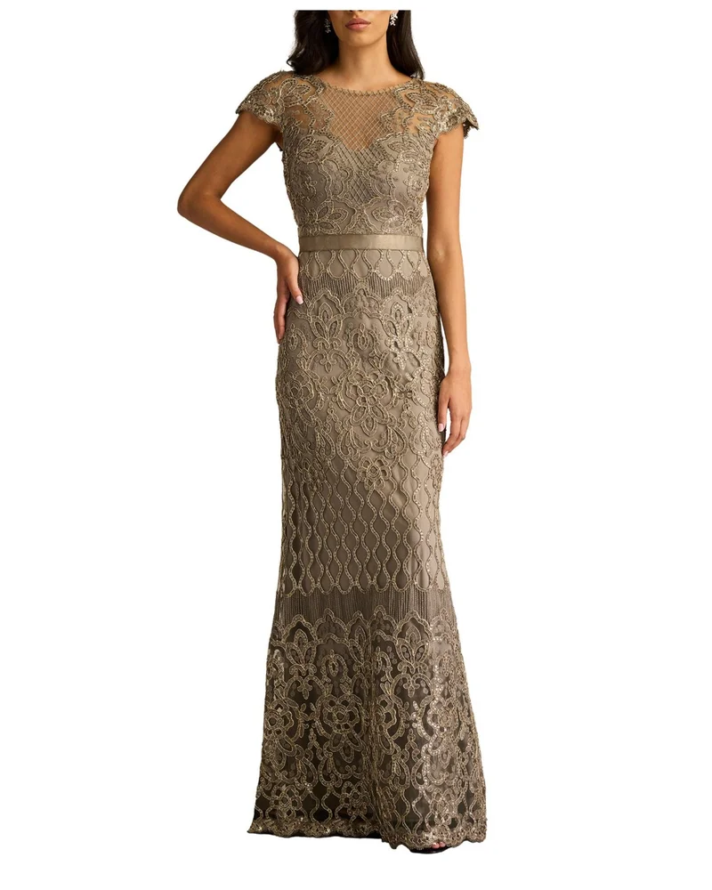 Miranda Sequin Embroidered Gown