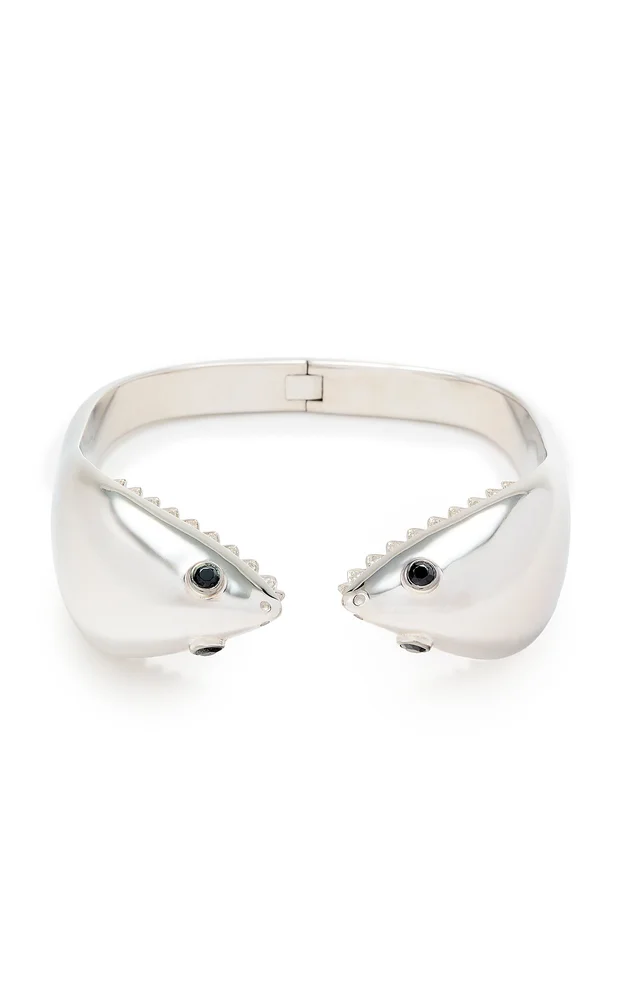 Shark 9K Yellow Gold Diamond Bracelet