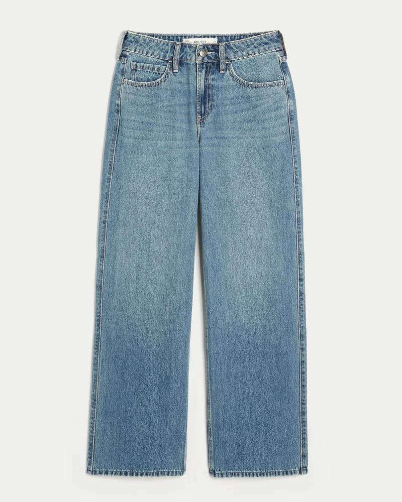 High-Rise Baggy Jeans (medium wash)
