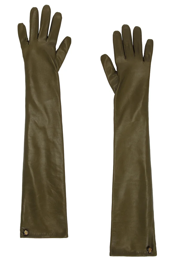 Leather Long Gloves