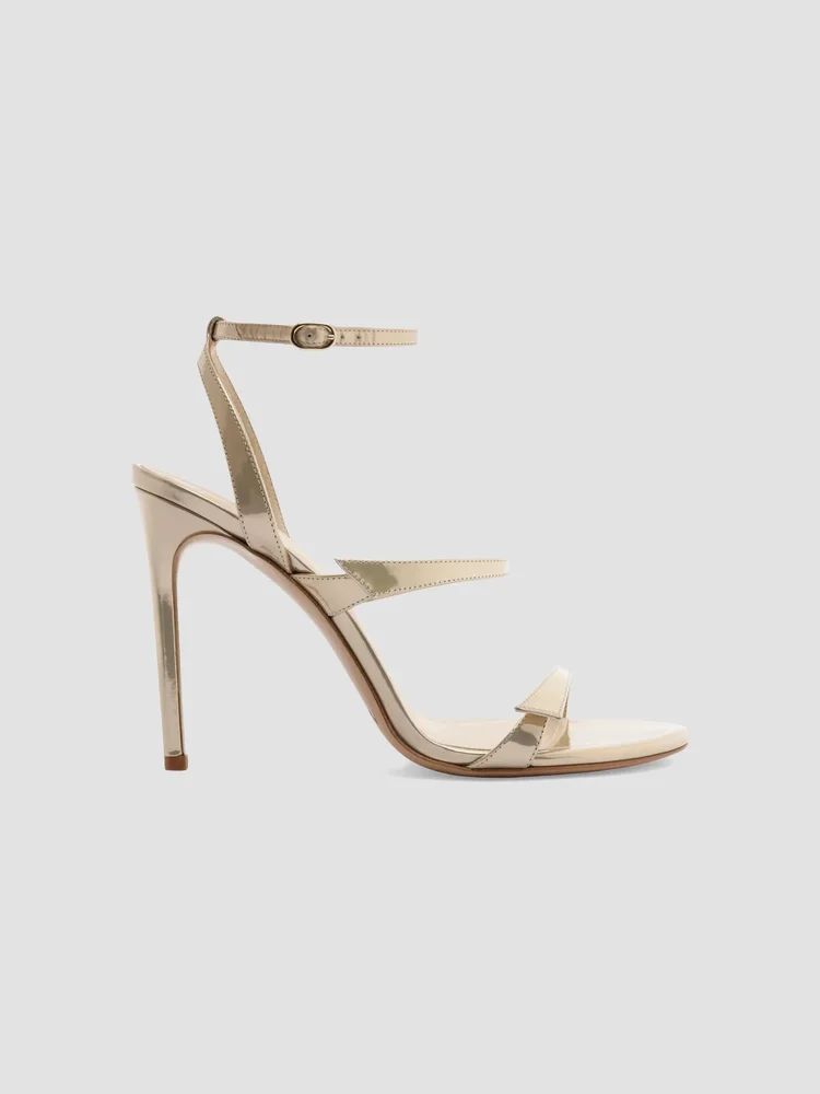 Tita 100MM Metallic Leather Sandals