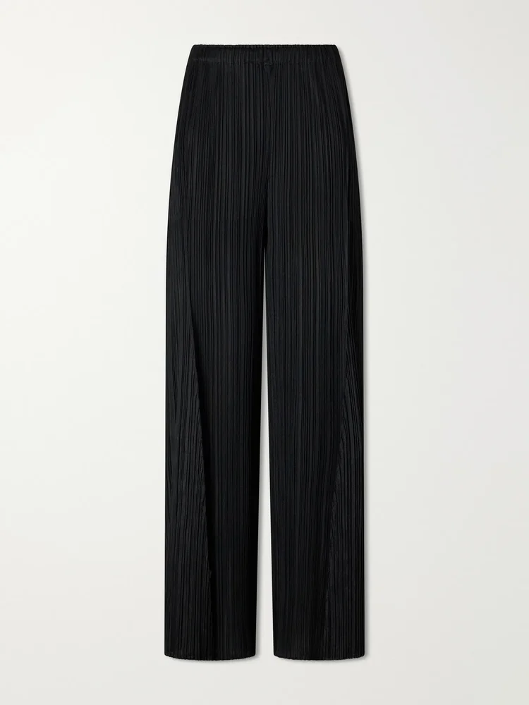 July Bouquet plissé wide-leg pants