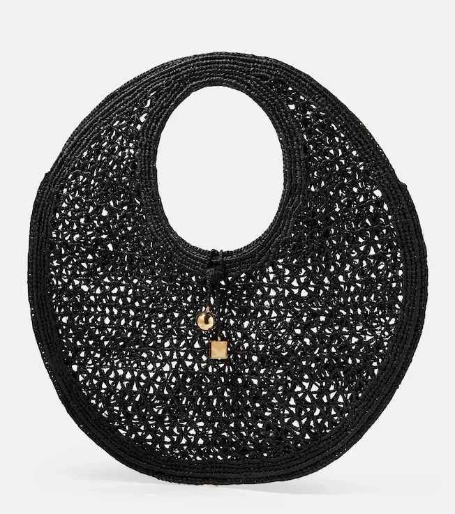 Spiaggia raffia shoulder bag