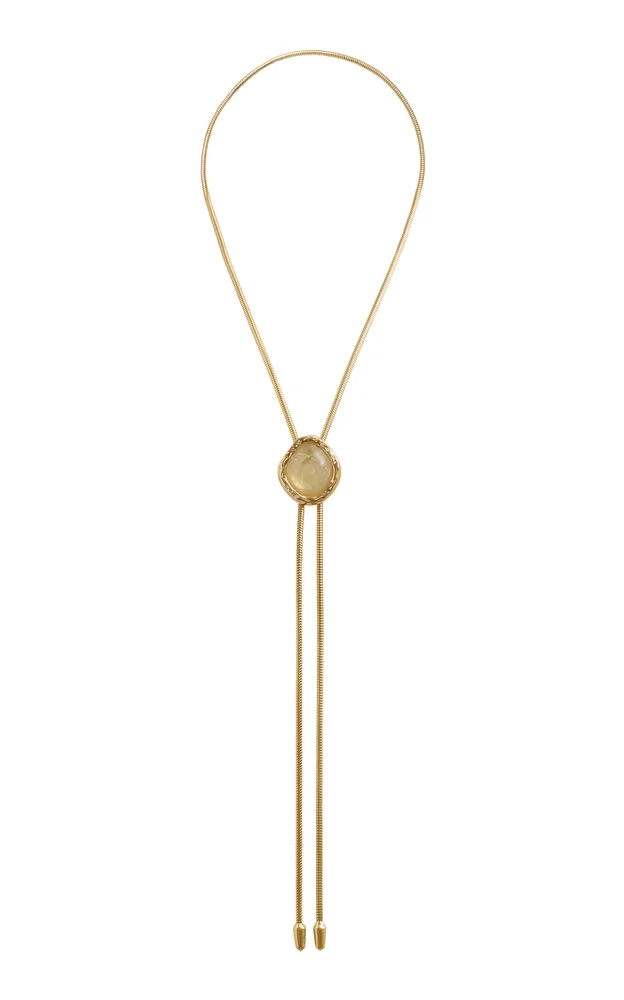 The Lola In Gold With Gold Rutilated Quartz