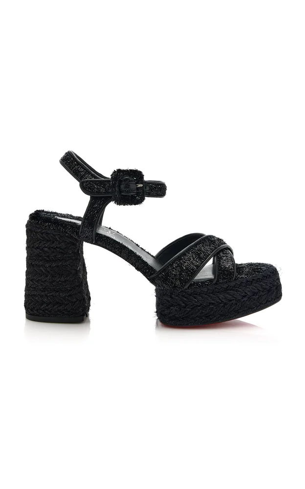 Calakala 85mm Velvet-Trimmed Heeled Sandals