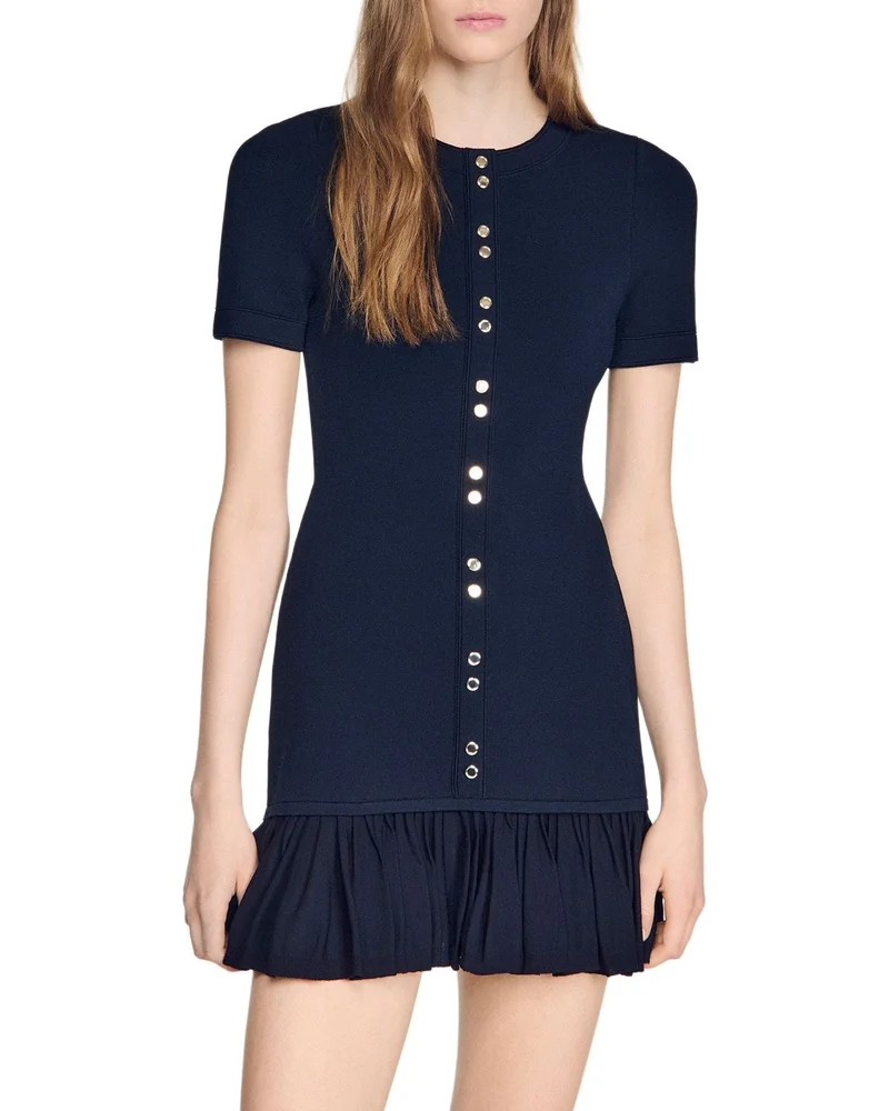 Keira Ruffled Short Knit Dress