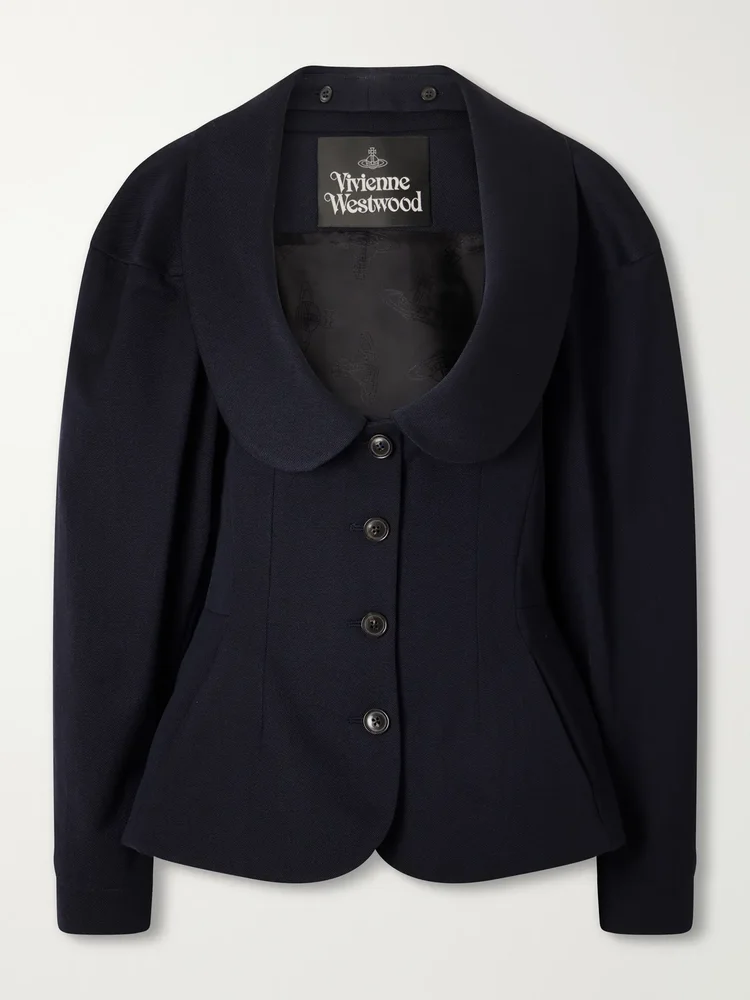 Bergere cotton and wool-blend blazer